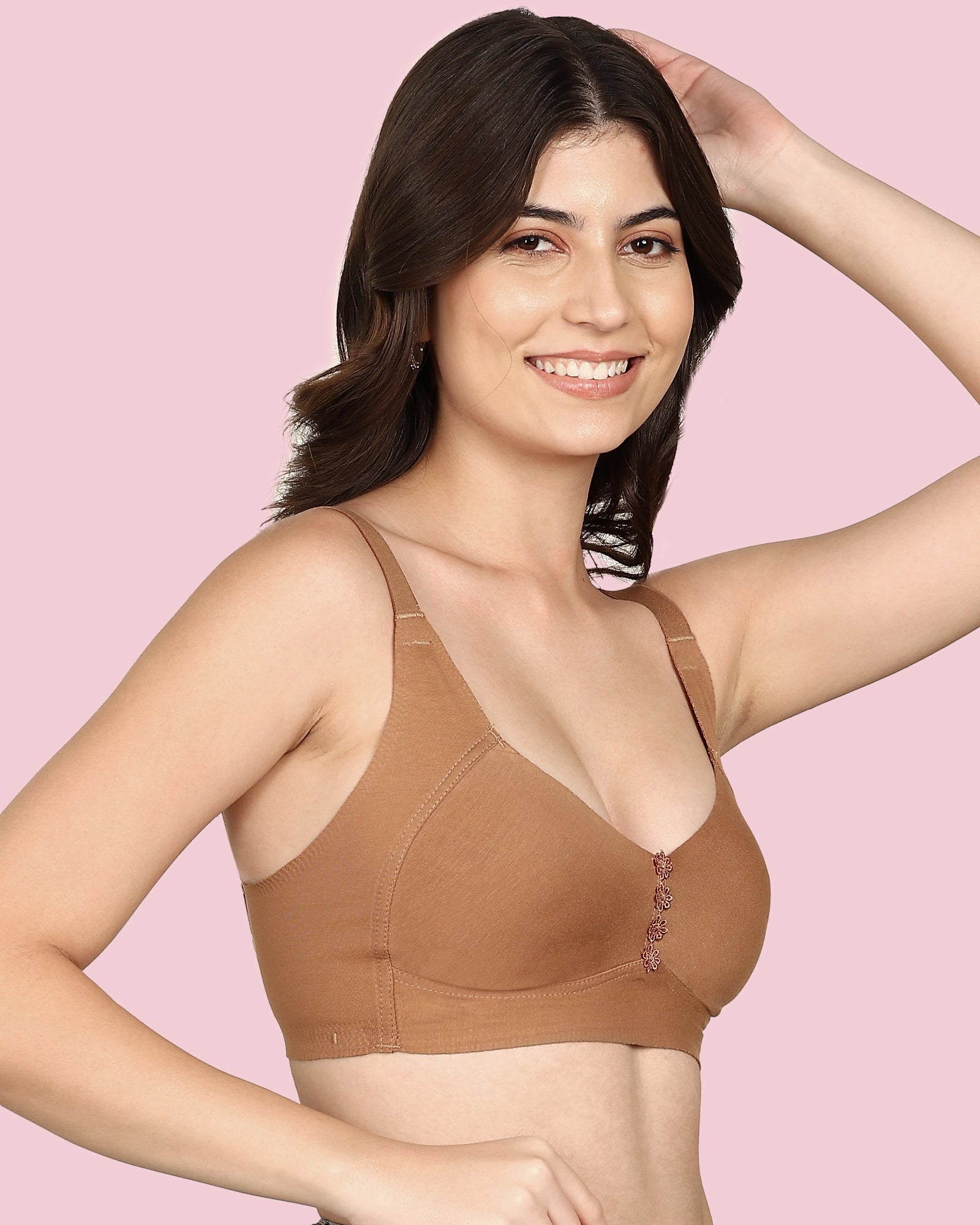Invisi-Fit M-Frame Non-Padded Cotton Bonded Seamless Minimiser (KB-9303-FAWN)