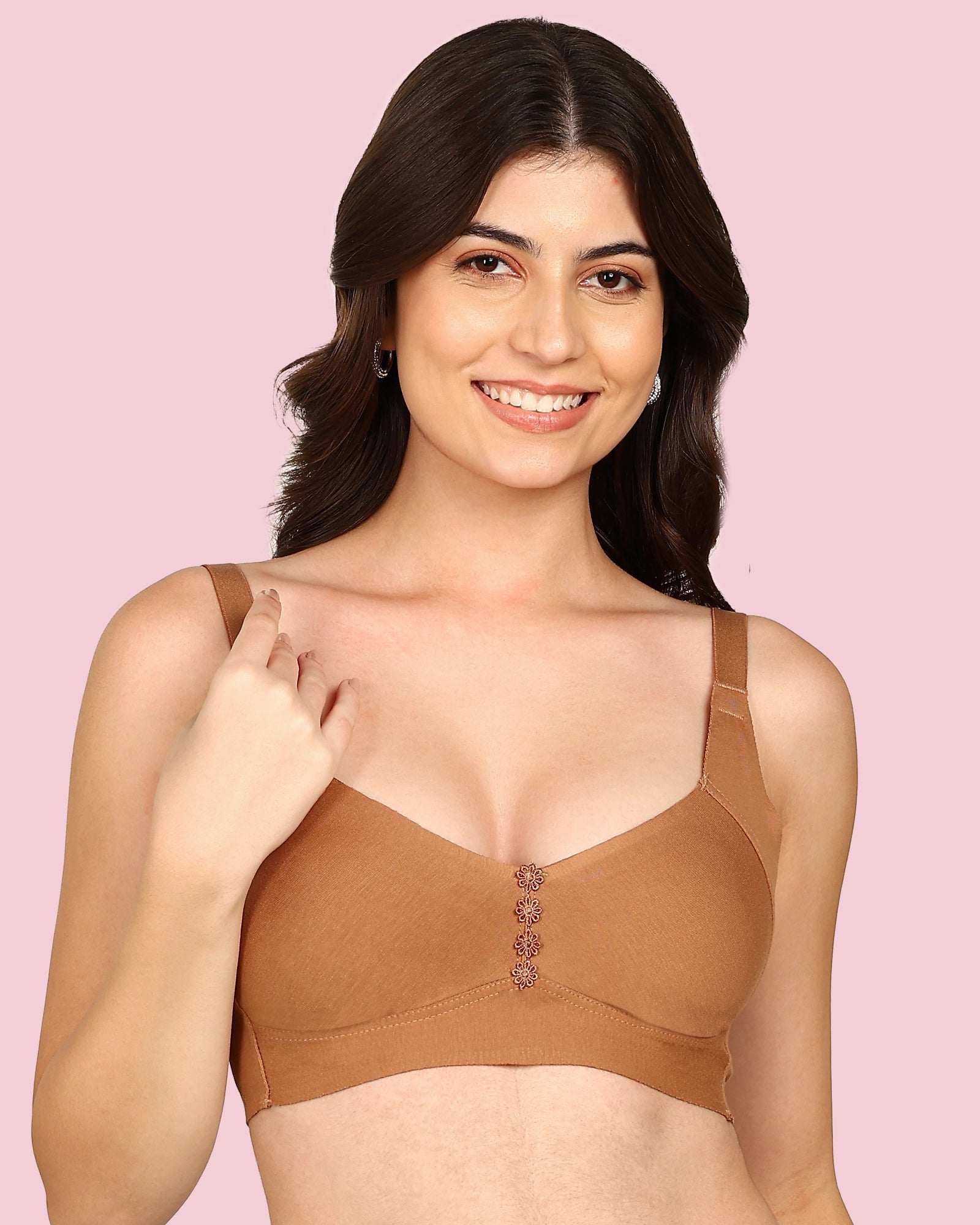 Invisi-Fit M-Frame Non-Padded Cotton Bonded Seamless Minimiser (KB-9303-FAWN)