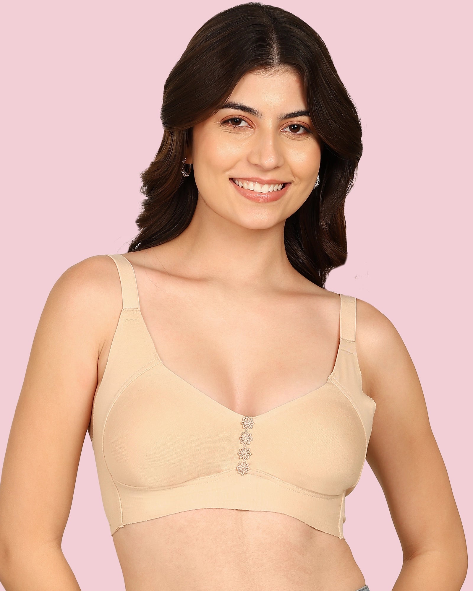 Invisi-Fit M-Frame Non-Padded Cotton Bonded Seamless Minimiser (KB-9303-SKIN)