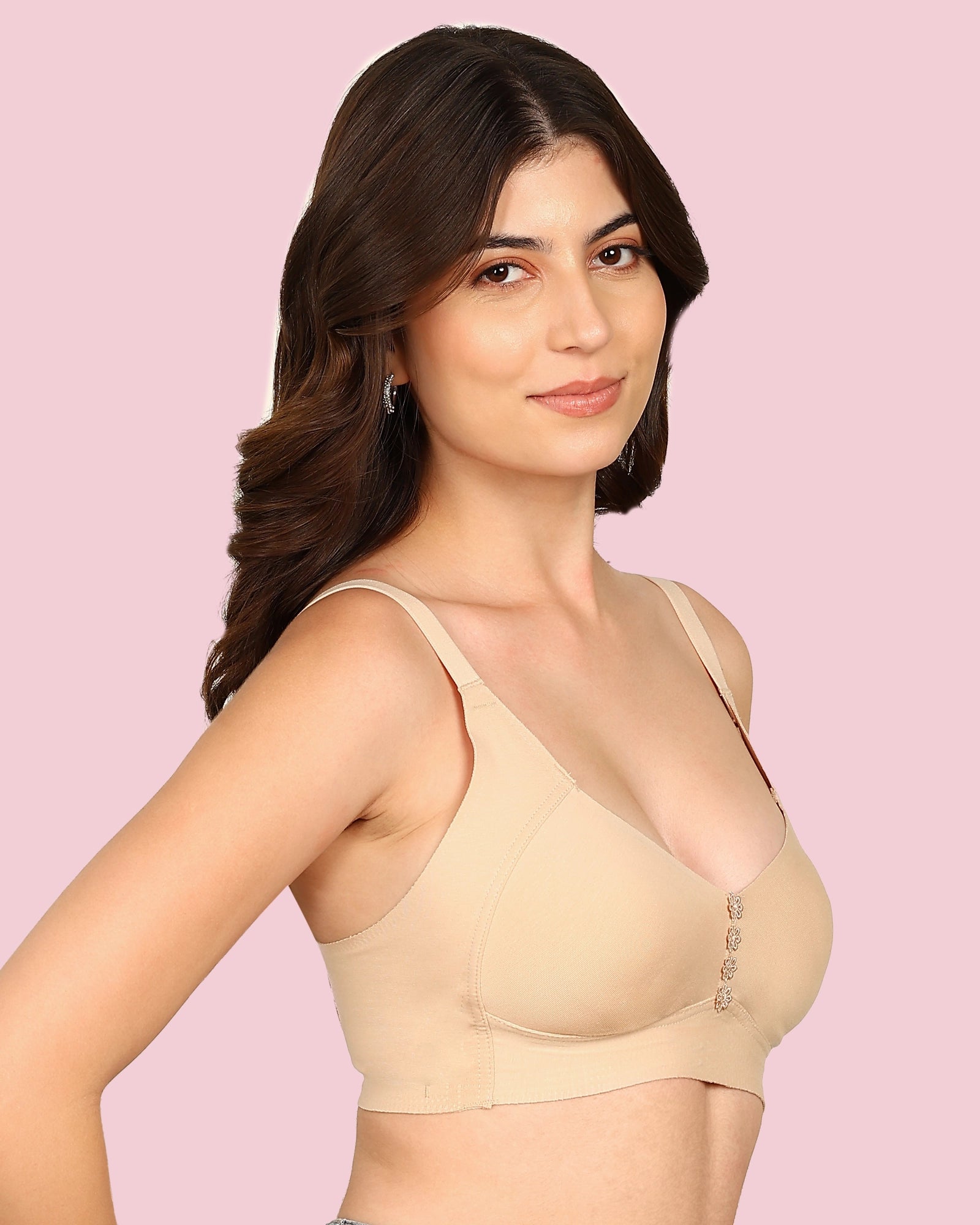 Invisi-Fit M-Frame Non-Padded Cotton Bonded Seamless Minimiser (KB-9303-SKIN)